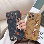Lv Phone Case With Strap Ornament For Iphone11 12 13 14 15 16 Pro Max Plus