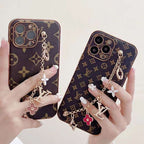 Lv Phone Case With Strap Ornament For Iphone11 12 13 14 15 16 Pro Max Plus