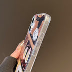 Lv Transparent Phone Case Labubu Monogram Pattern
