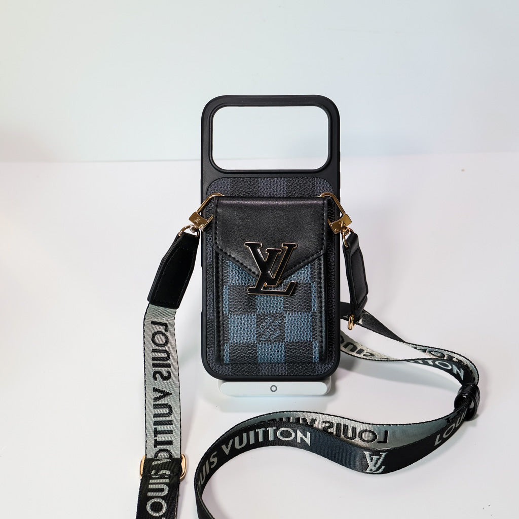 Lv Crossbody Iphone 17 Series Case Card Holder