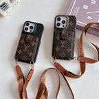 Fashion Cardholder Case Crossbody Strap For Iphone Case