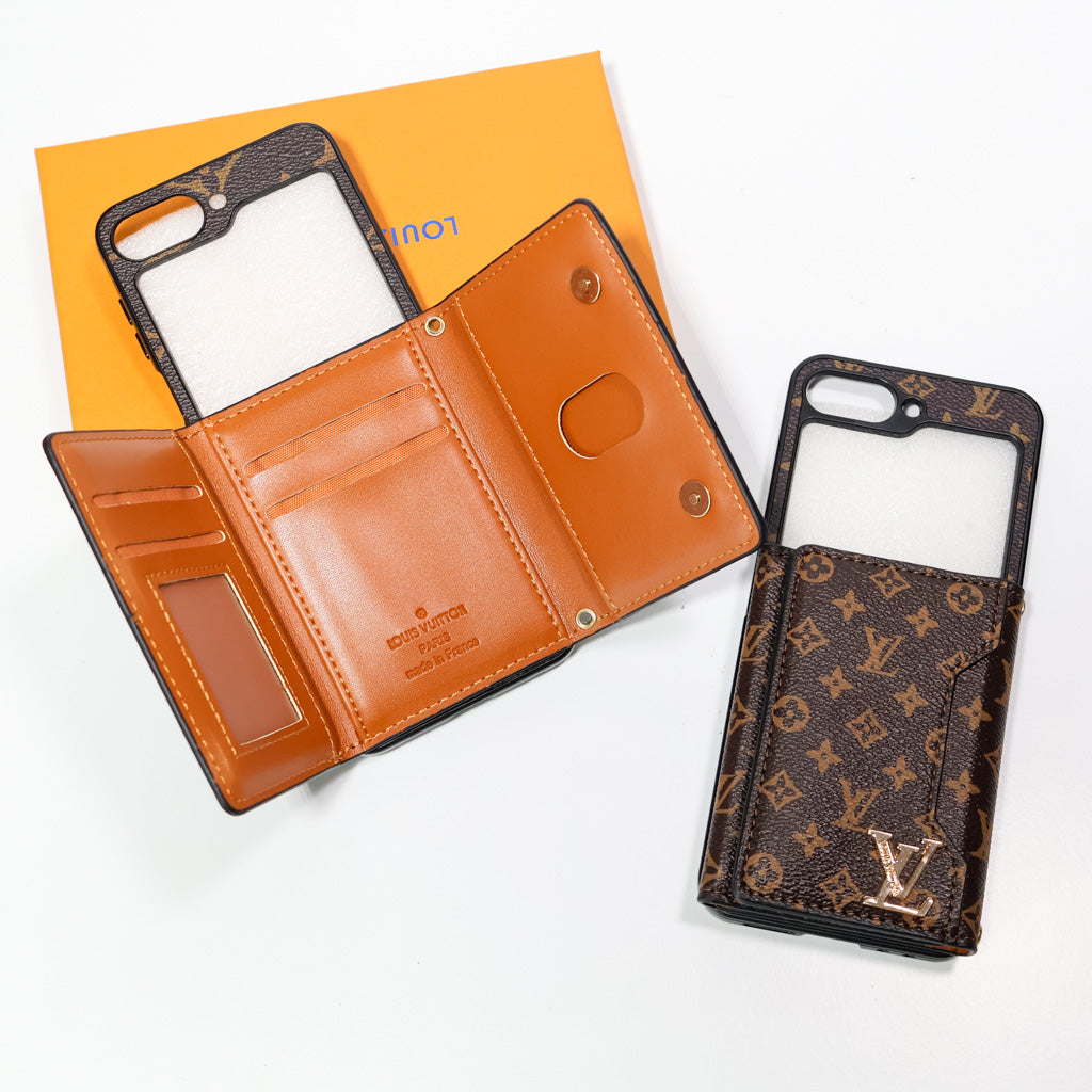 Luxury Z Flip Case Wallet Card Slot For 3 4 5 6 7 Series