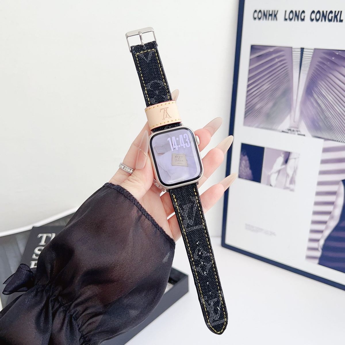 Fabric Lv Apple Watch Band