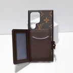 Leather Designer Wallet Phone Case Samsung Galaxy S 22-26 Ultra Plus Series