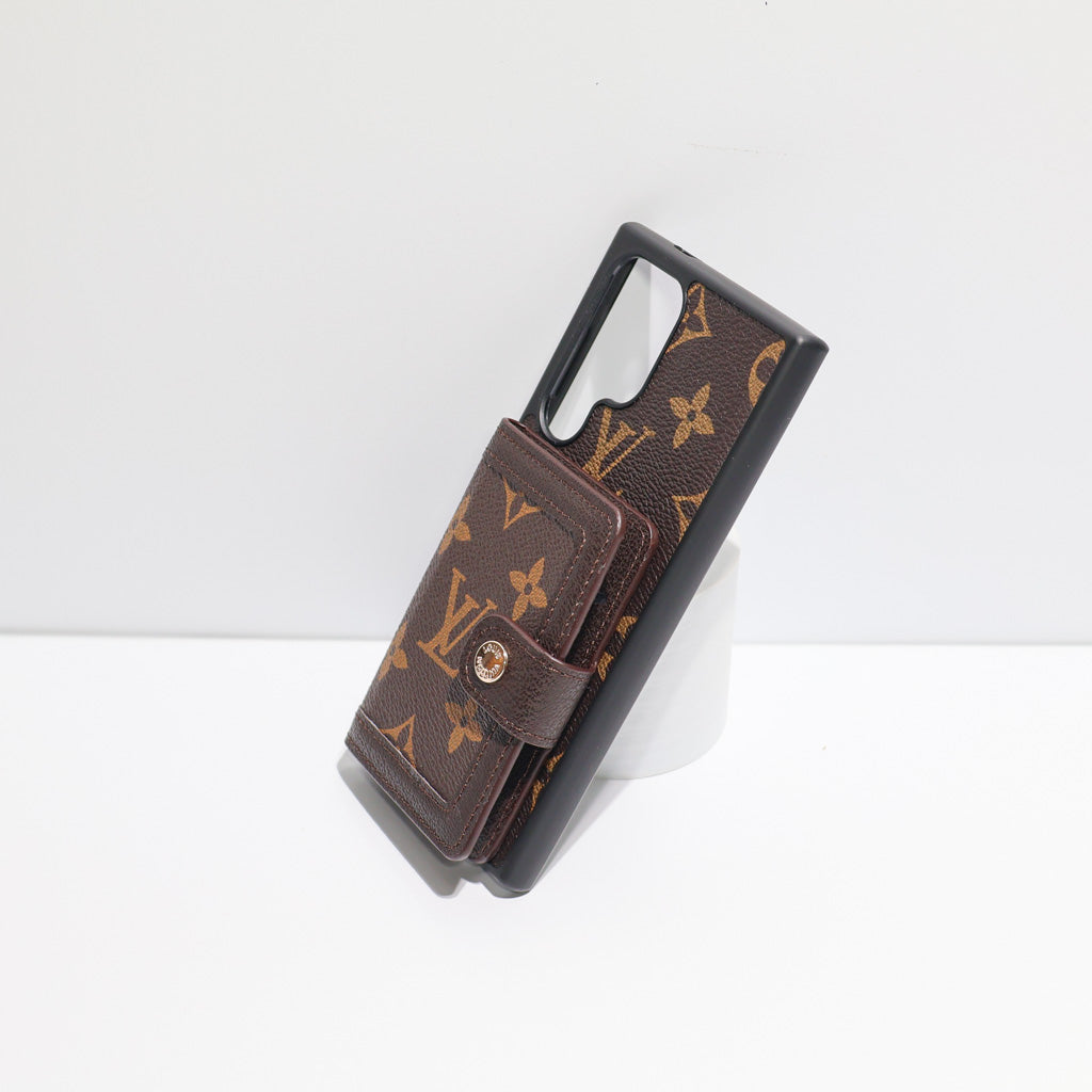 Leather Designer Wallet Phone Case Samsung Galaxy S 22-26 Ultra Plus Series