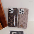 Folding Card Slot Designer Phone Case Iphone 16 15 14 13 12 Pro Max Plus