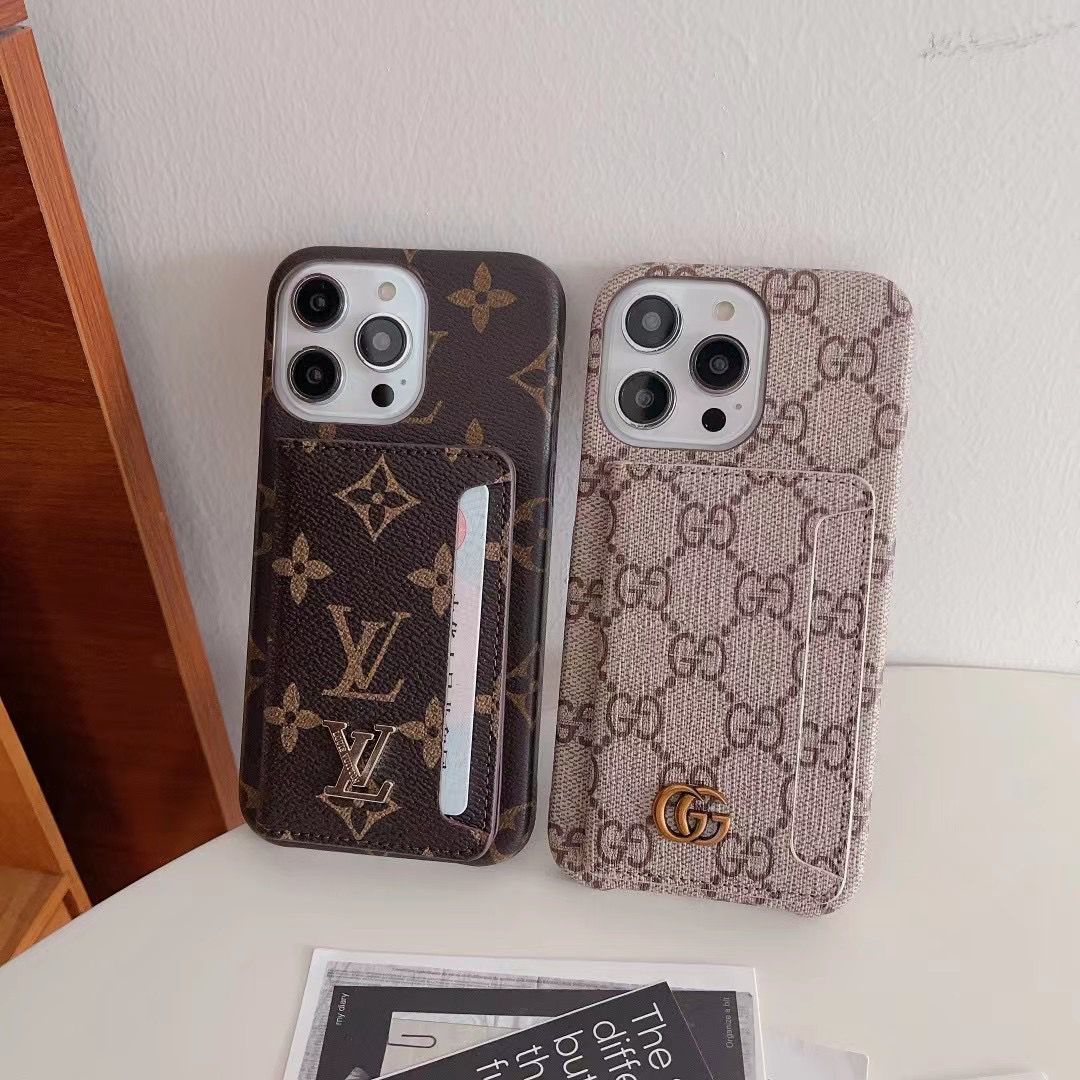 Folding Card Slot Designer Phone Case Iphone 16 15 14 13 12 Pro Max Plus
