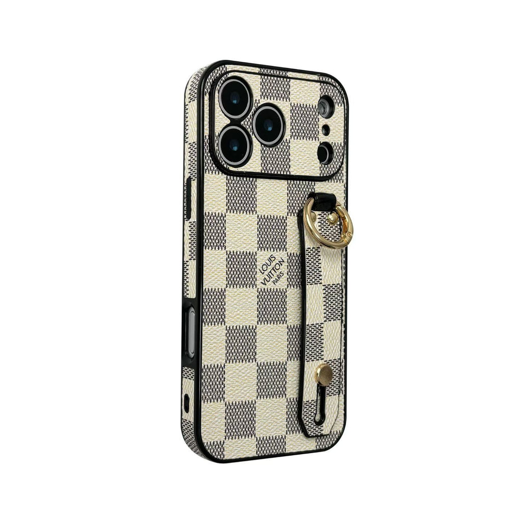 Lv Hand Strap Back Cover Case For 13-17 / Pro / Pro Max / Plus / Air