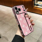 Lv Hand Strap Back Cover Case For 13-17 / Pro / Pro Max / Plus / Air