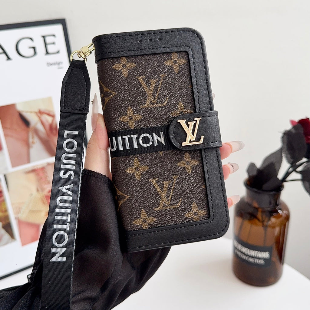 Louis Vuitton Flip Folio Iphone Case For 17/Pro/Pro Max/Air