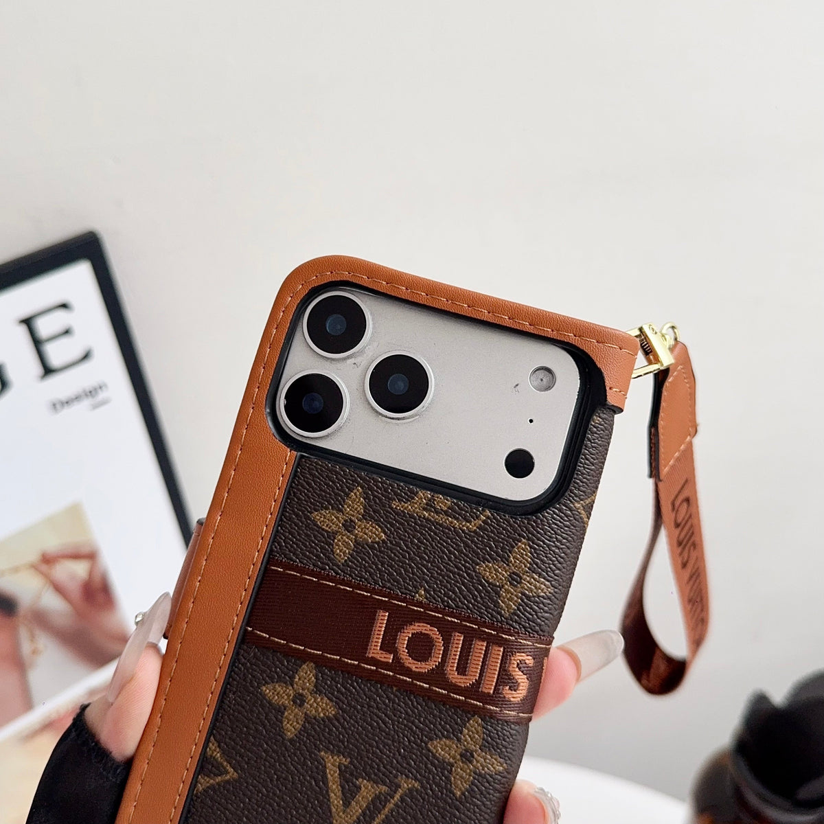 Louis Vuitton Flip Folio Iphone Case For 17/Pro/Pro Max/Air