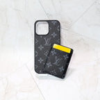 Louis V Magsafe Iphone Case Card Holder For 12-16 Pro Max Plus