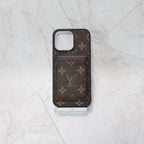 Louis V Magsafe Iphone Case Card Holder For 12-16 Pro Max Plus