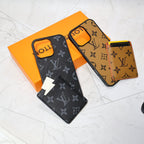 Louis V Magsafe Iphone Case Card Holder For 12-16 Pro Max Plus