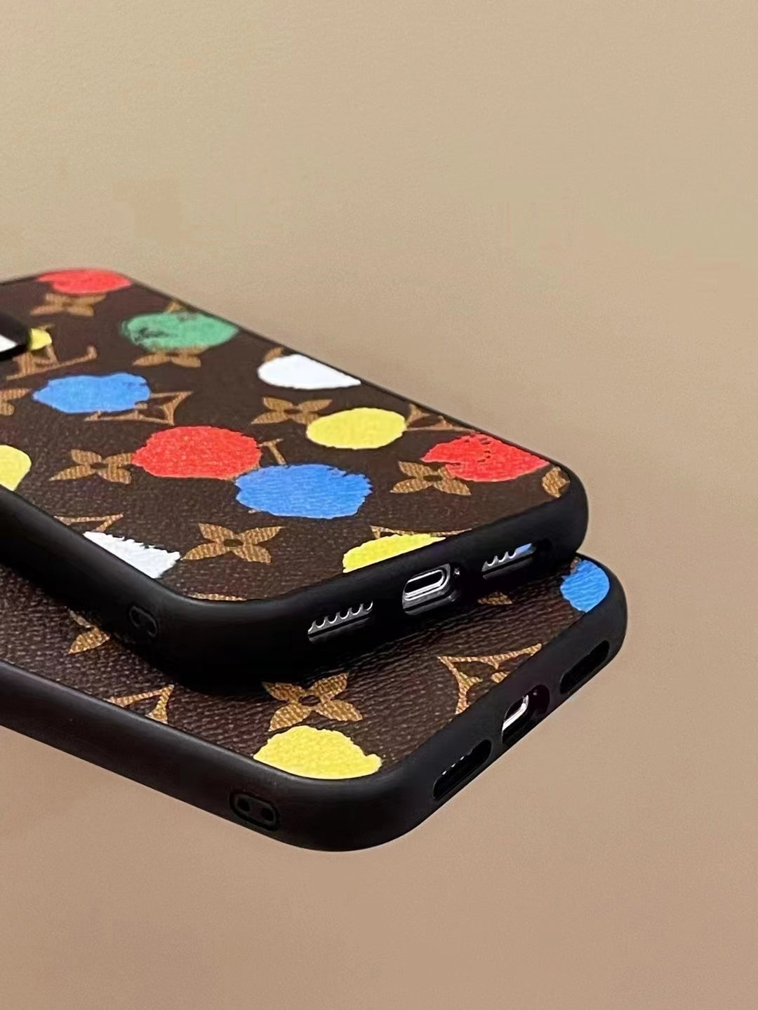 Lv Iphone Case Paint Spots Design For 11 12 13 14 Pro Max