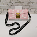 Lv Iphone Case Pink Monogram Crossbody Wallet For 17/ Pro/ Pro Max/ Air