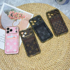 Lv Pattern Leather Iphone Case 12-17 / Pro / Pro Max / Plus / Air