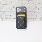 Lv Style Card Holder Phone Case For Iphone 12-17 / Pro / Pro Max / Plus
