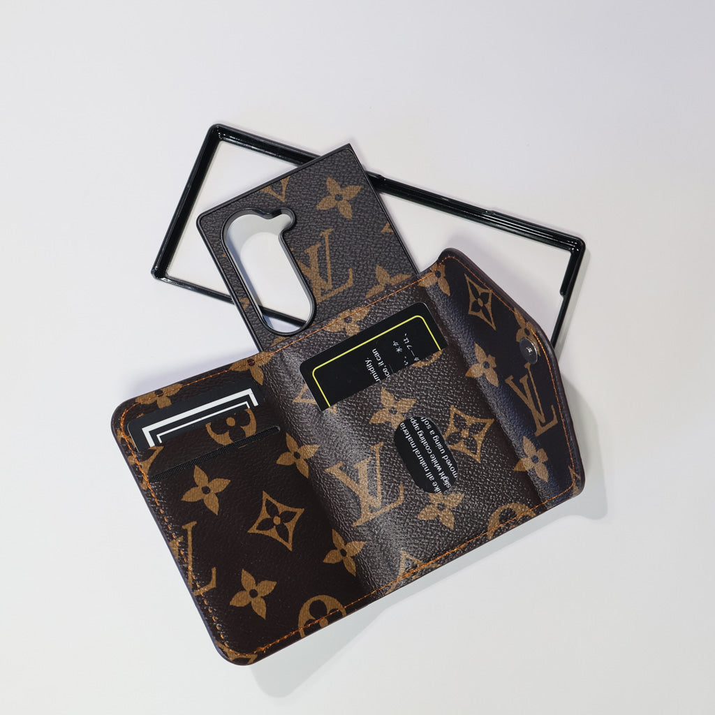 Fashion Wallet Case Z Fold Samsung Galaxy 3 4 5 6 7 Seies