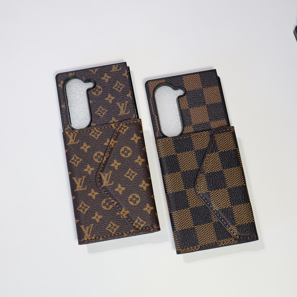 Fashion Wallet Case Z Fold Samsung Galaxy 3 4 5 6 7 Seies