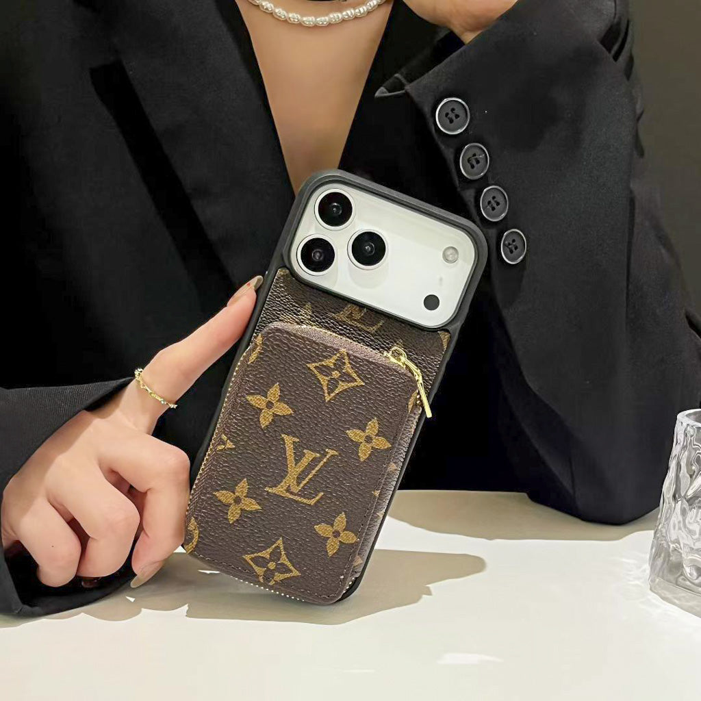 Lv Zipped Wallet Phone Case Iphone 17 / Pro / Pro Max / Air