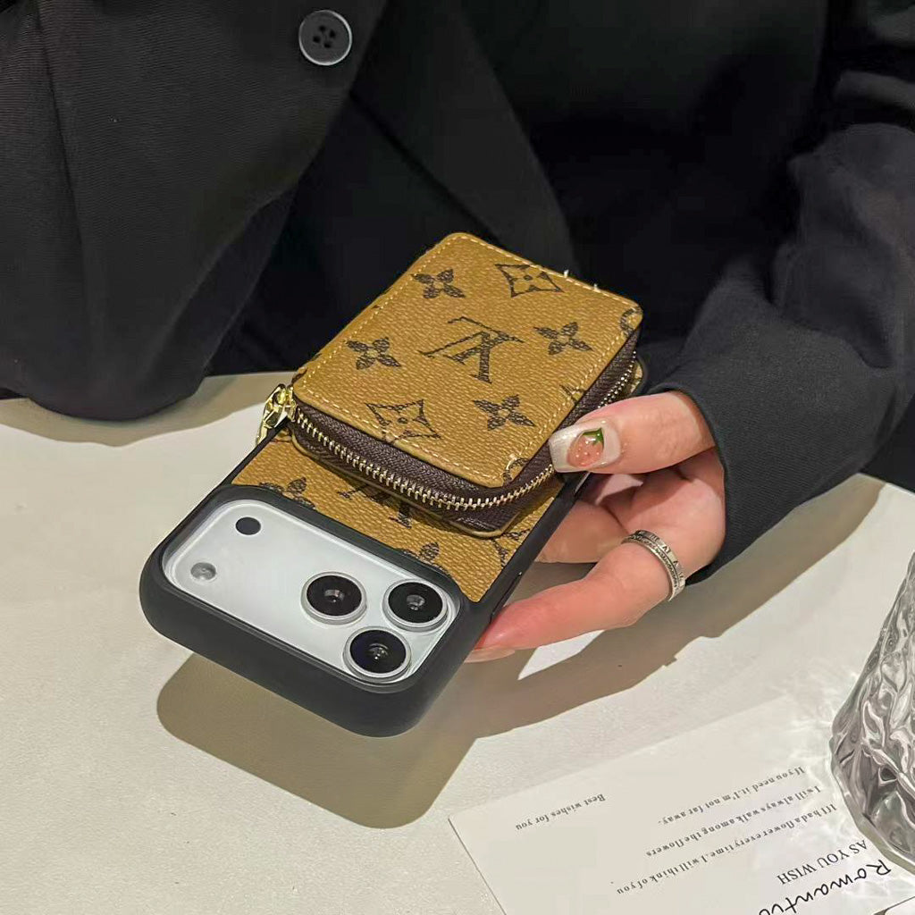 Lv Zipped Wallet Phone Case Iphone 17 / Pro / Pro Max / Air