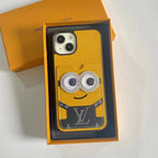 Louis Vuitton Phone Case Minions Card Holder For 11 12 13 14 Pro Max Plus