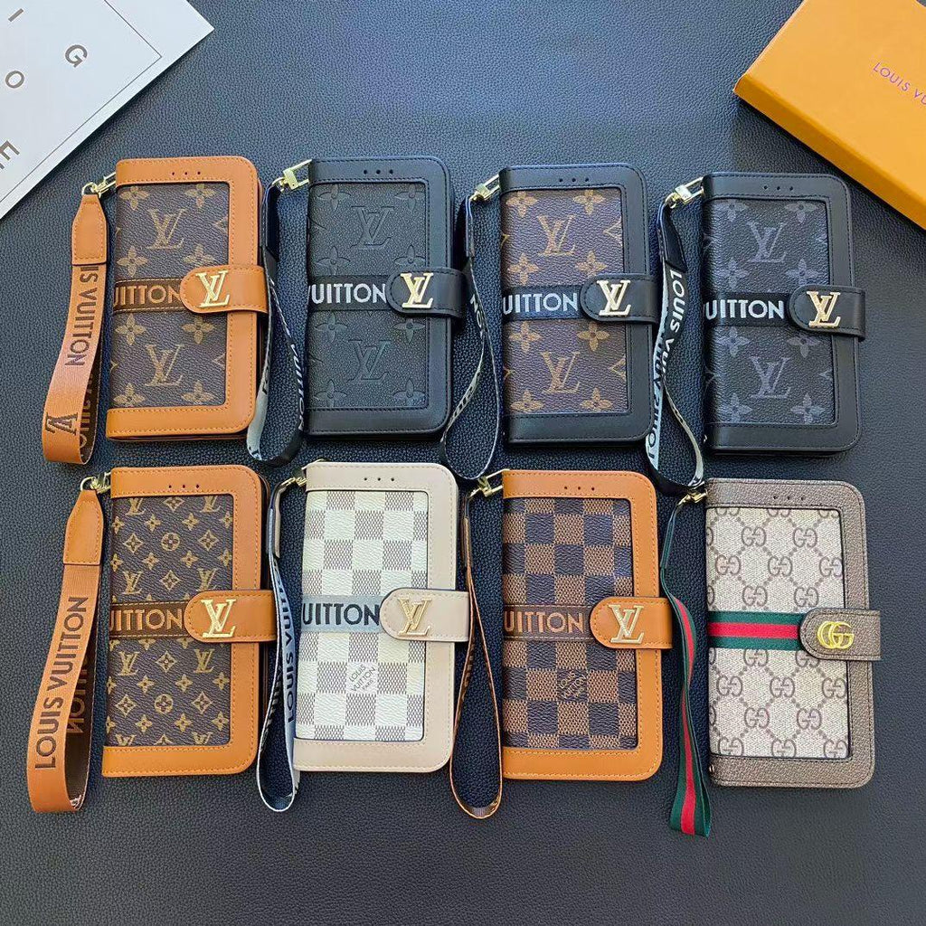 Lv Iphone Case Wallet Style For 12 13 14 15 16 Pro Max Plus Series
