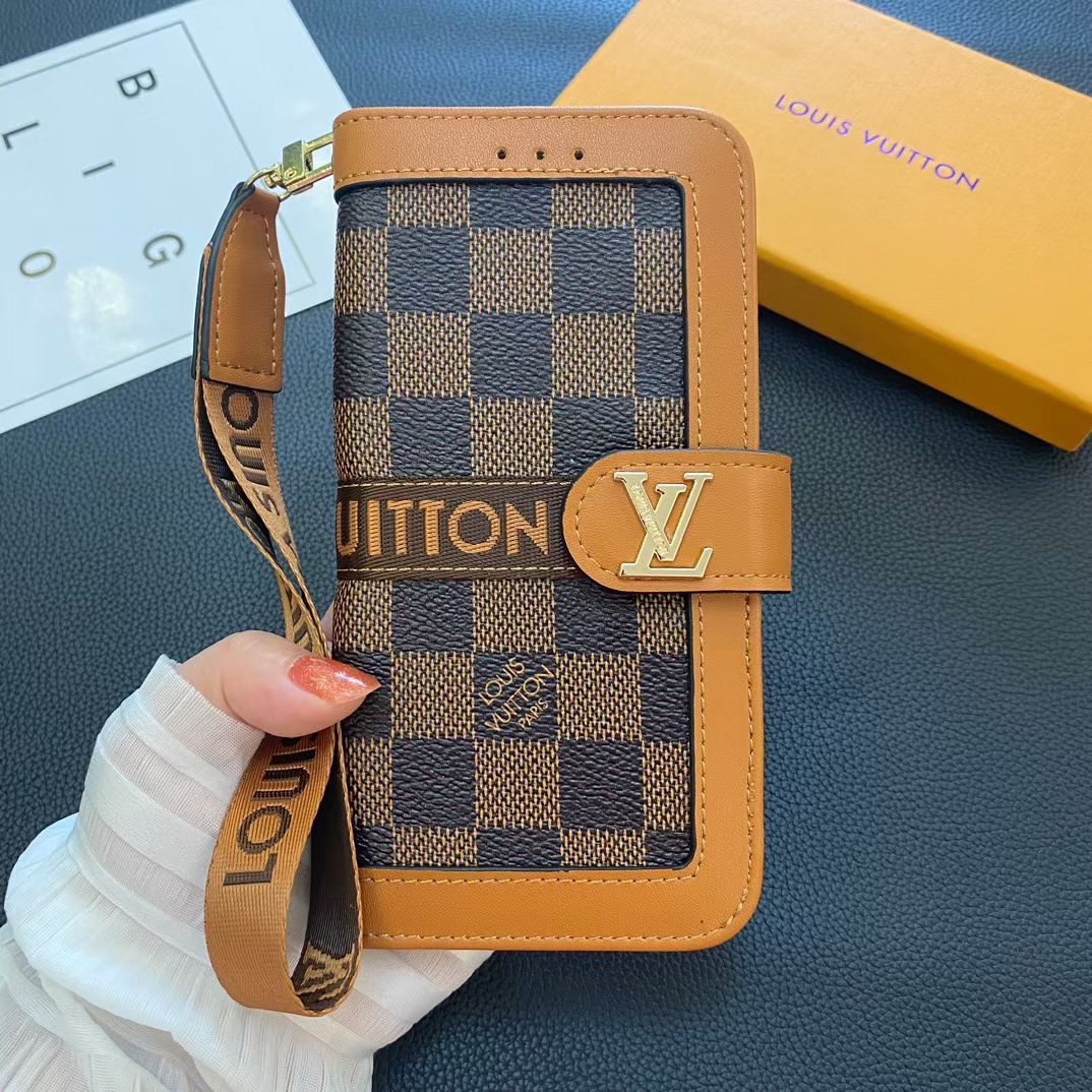 Lv Iphone Case Wallet Style For 12 13 14 15 16 Pro Max Plus Series