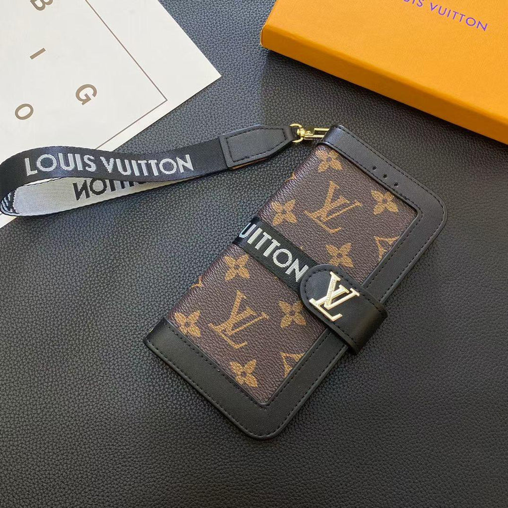 Lv Iphone Case Wallet Style For 12 13 14 15 16 Pro Max Plus Series