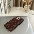 Monogram Luxury Lv Iphone Case For 13-16 Pro Max