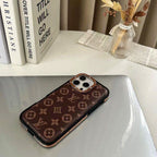 Monogram Luxury Lv Iphone Case For 13-16 Pro Max
