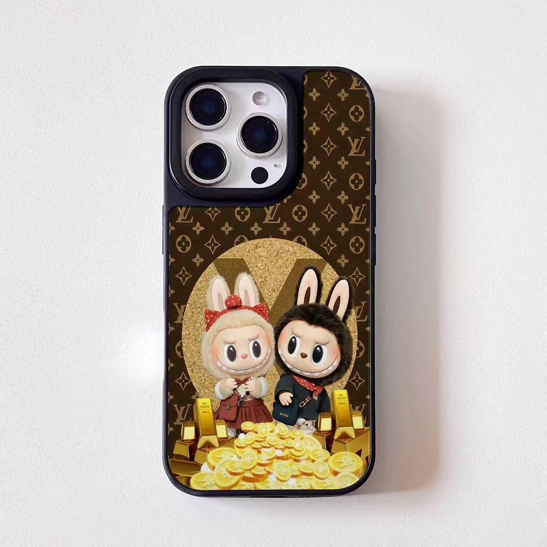 Labubu Phone Case Lv Collaboration For 13-16 Pro Max