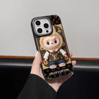 Labubu Iphone Case Brown Monogram For 13-16 Pro Max