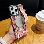 Labubu Monster Hand Strap Iphone Case Magsafe For 12-16 Pro Max Plus