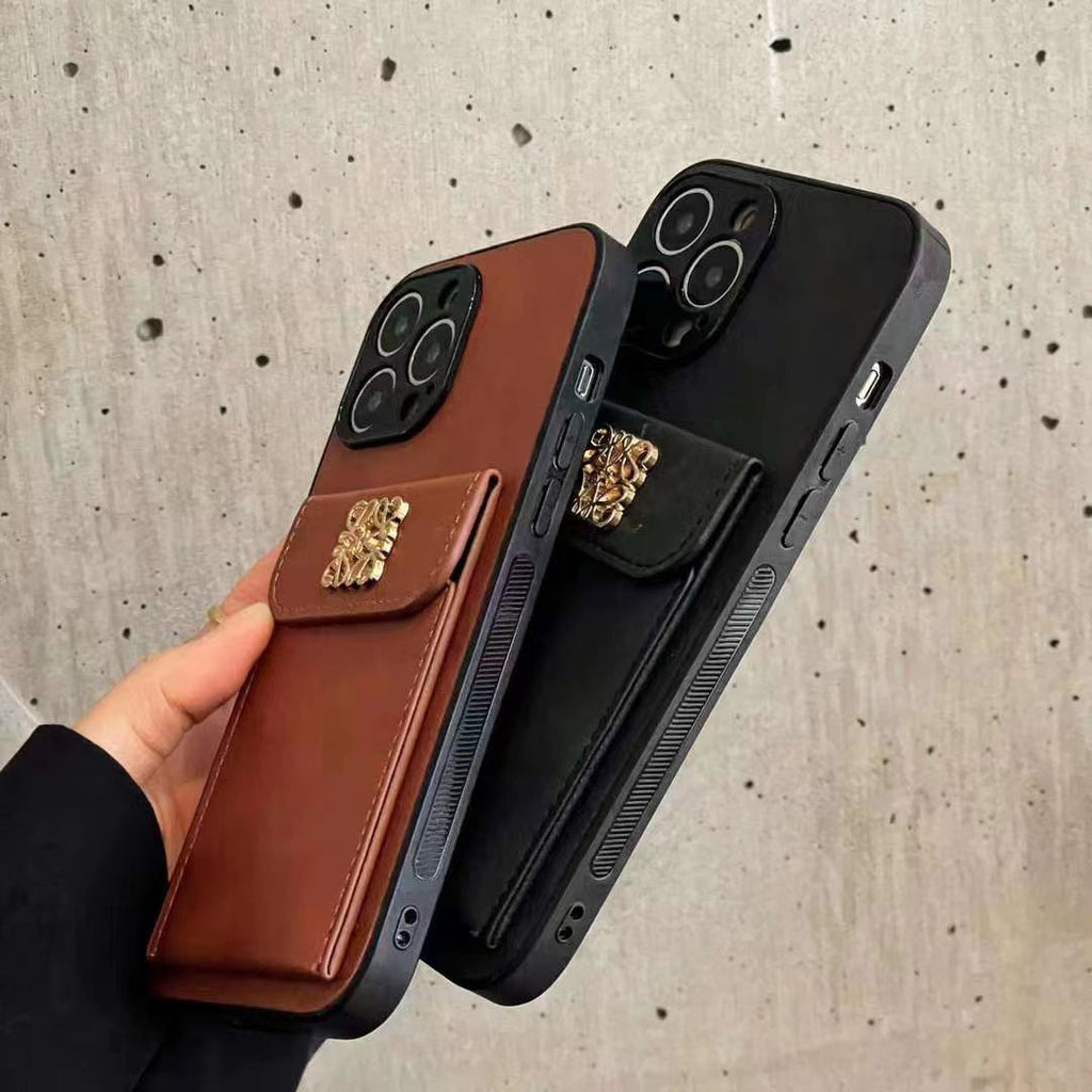 Loewe Iphone Case Card Holder Leather For Iphone 11 12 13 14 Pro Max
