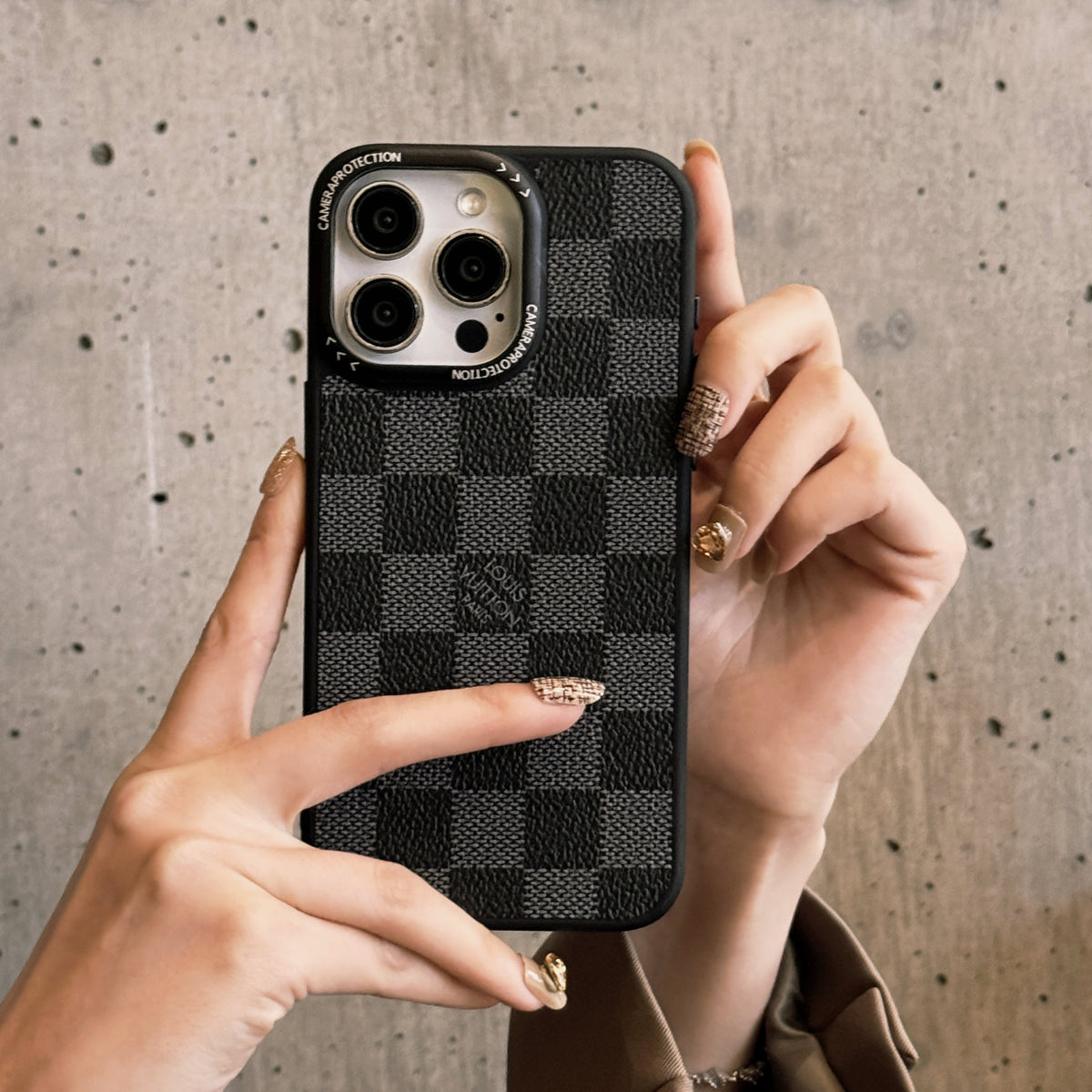 Classic Leather Design Iphone Case For 13-16 Pro Max