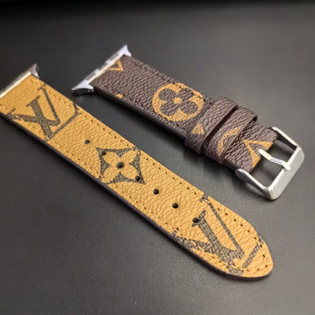 Louis Vuitton Apple Watch Bands Fashion Monogram Leather