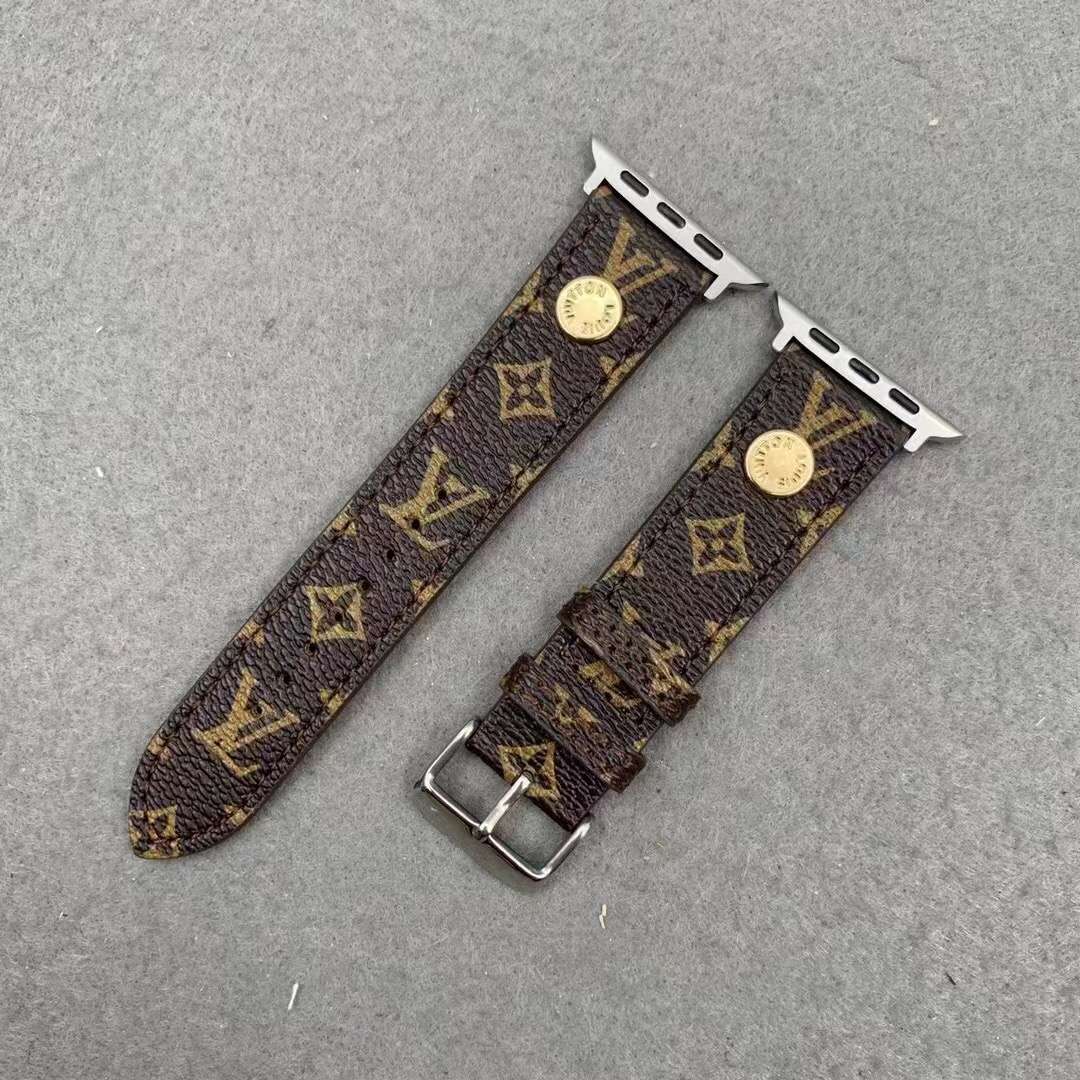 Lv Watch Band Apple Series Brown Monogram
