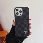 Lv Iphone Case Card Slot Accent Color For 11 12 13 14 15 16 Pro Max Plus Series