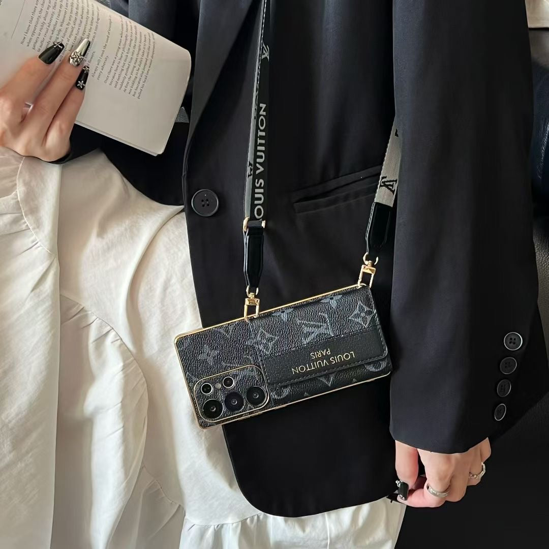 Luxury Style Samsung Galaxy Phone Case S22-S26 Plus Ultra Crossbody