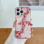 Lv Phone Case For Iphone 12 13 14 15 16 Pro Max Quilted Leather