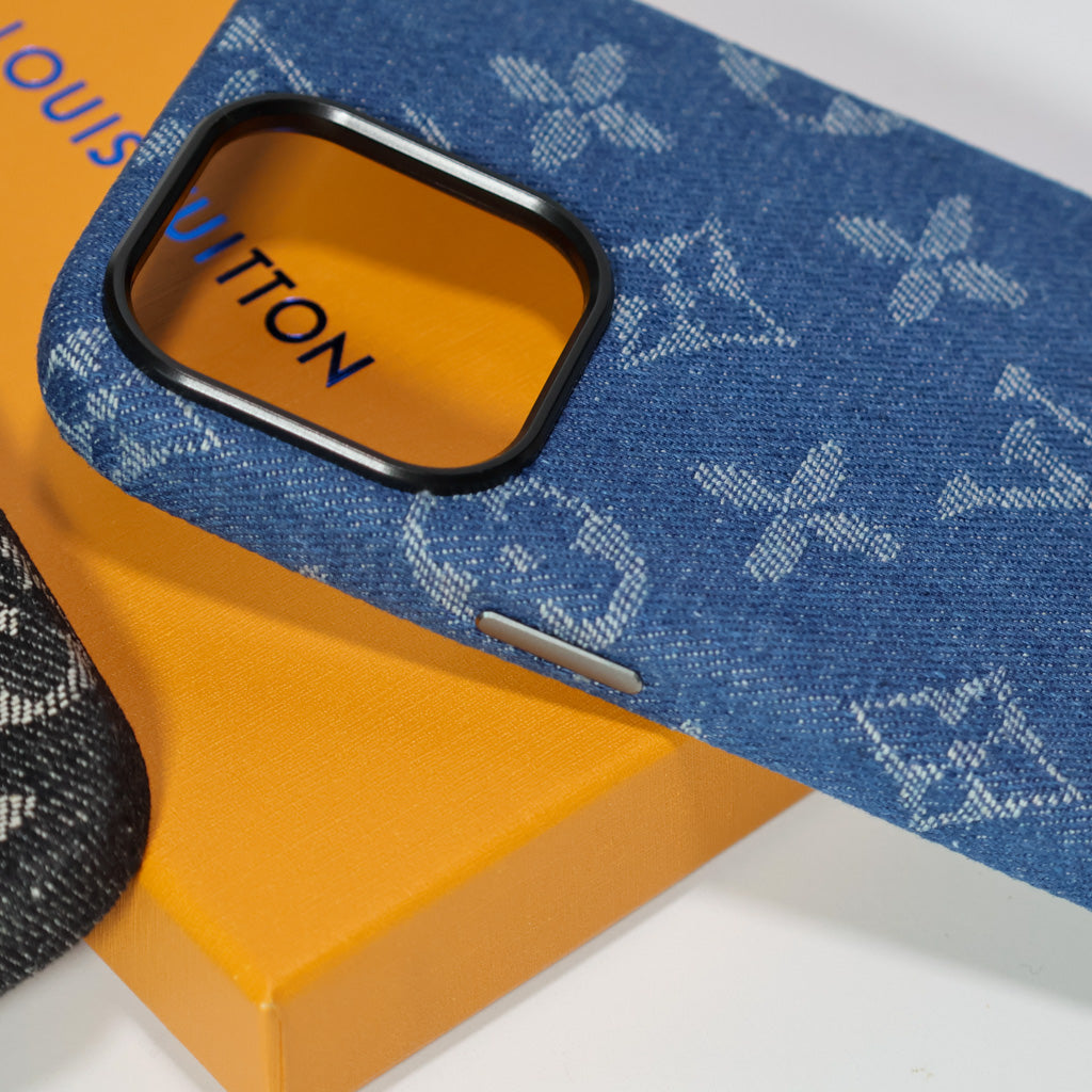 Denim Style Lv Case Iphone 13-16 Pro Max
