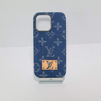 Denim Style Lv Case Iphone 13-16 Pro Max