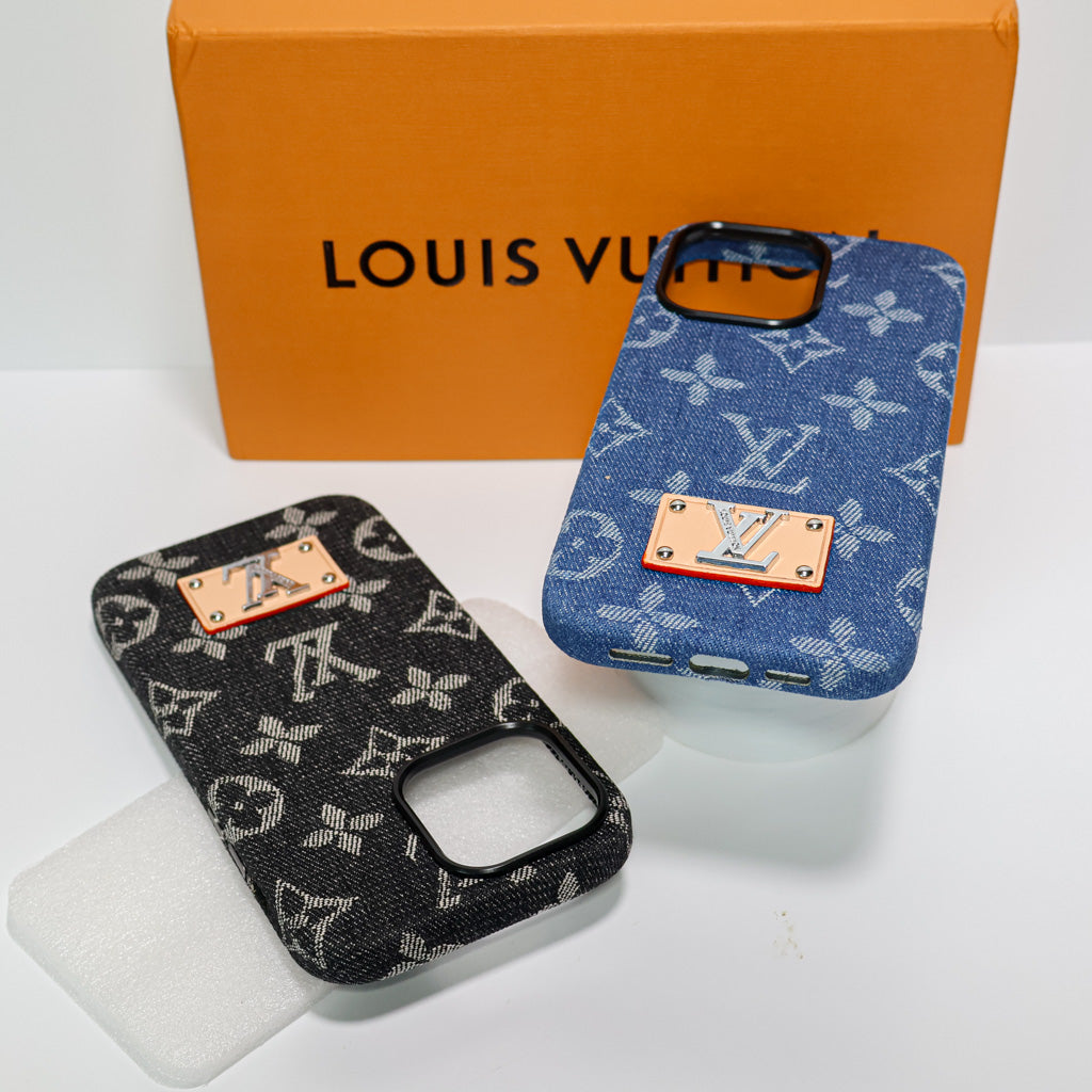 Denim Style Lv Case Iphone 13-16 Pro Max