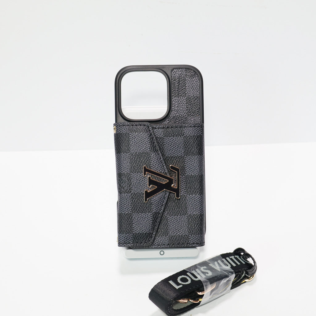 Crossbody Lv Phone Case Cardholder Wallet For 12-16 Pro Max Plus