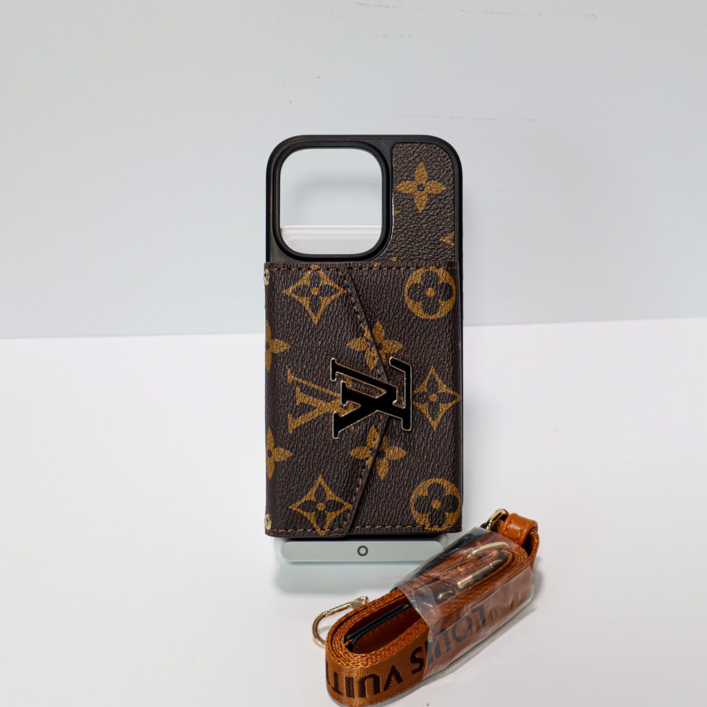 Crossbody Lv Phone Case Cardholder Wallet For 12-16 Pro Max Plus