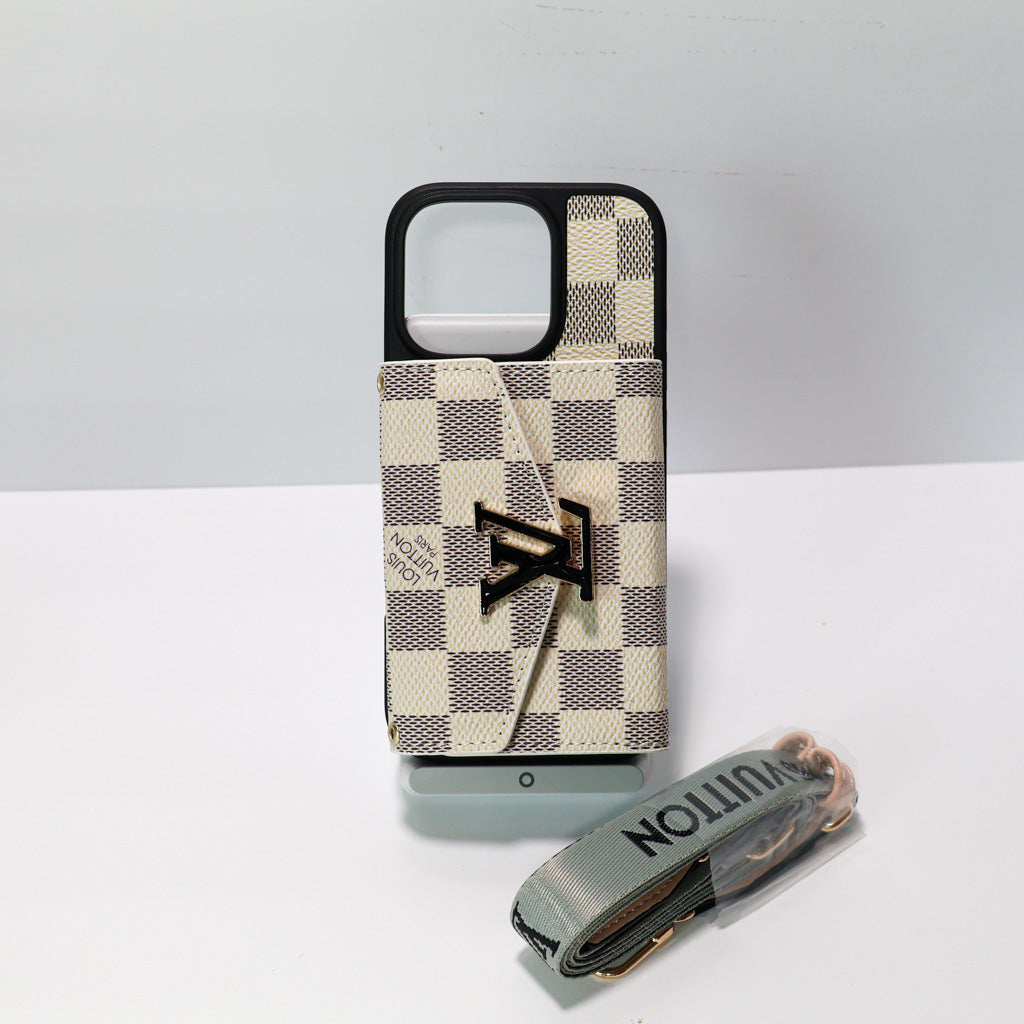 Crossbody Lv Phone Case Cardholder Wallet For 12-16 Pro Max Plus