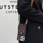 Louis Vuitton Phone Case Cards Holder Crossbody For 12 13 14 15 16 Pro Max Plus Models