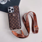 Louis Vuitton Phone Case Cards Holder Crossbody For 12 13 14 15 16 Pro Max Plus Models